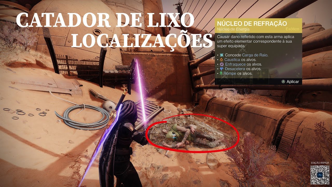 Todas as Localização do Vendedor de Lixo ( Núcleo de Refração ) Destiny 2 Insurgentes