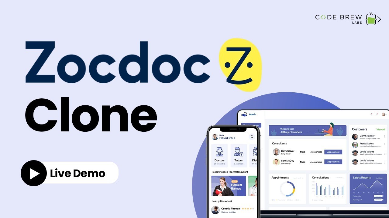 Build Your Telemedicine App Like ZocDoc | ZocDoc Clone | Best Telemedicine Software - Live Demo
