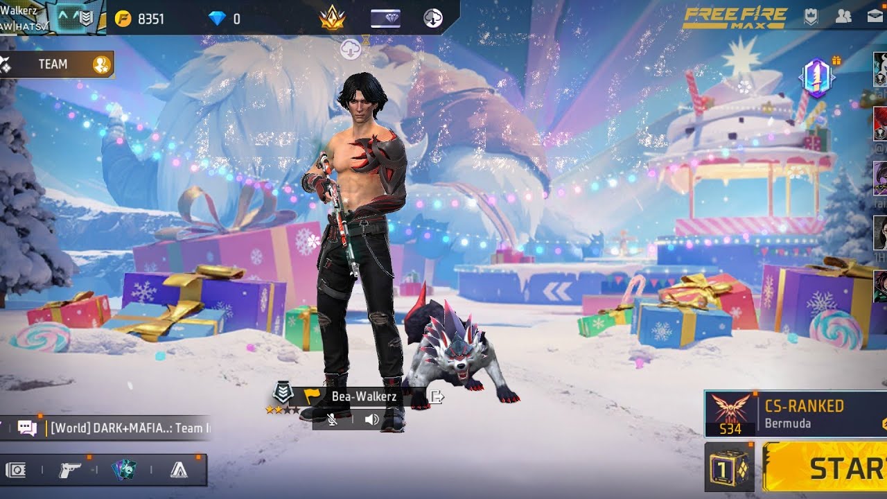 Free Fire playing cs rank #1