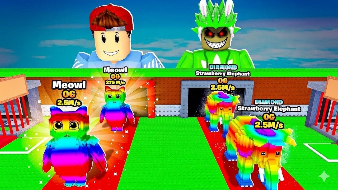 NOOB OG&acute;s vs SECRET HACKER OG BRAINROTS in Steal a Brainrot!