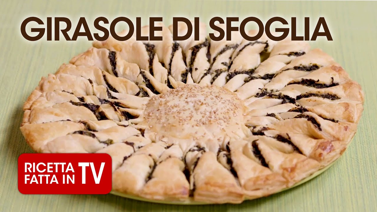 GIRASOLE DI SFOGLIA CON RICOTTA E SPINACI di Benedetta Rossi - Ricetta TV Fatto in Casa per Voi