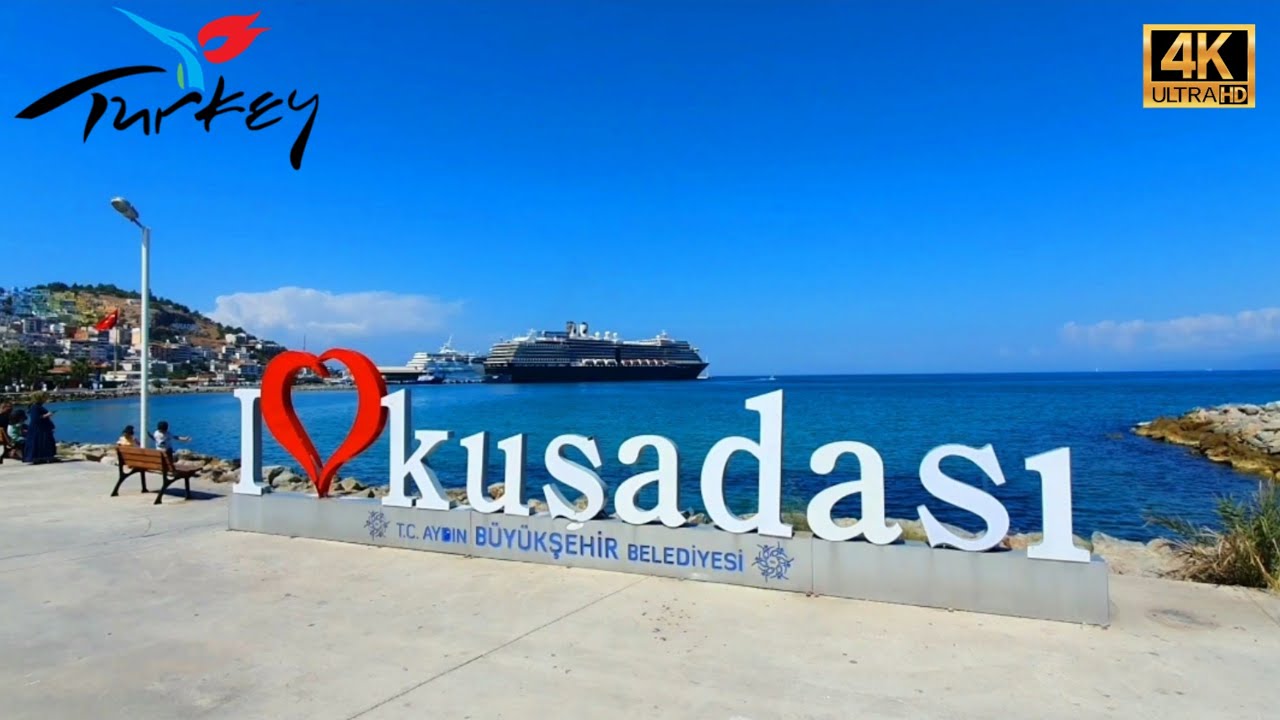 Kuşadası Tanıtım Filmi 4K (2022) - Sahil, Plajları & Çarsı | Aydın'da Gezilecek Yerler