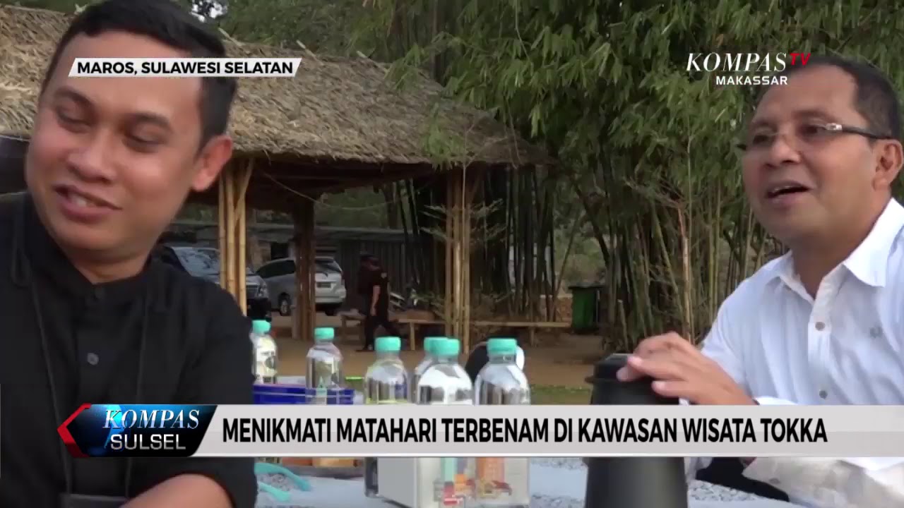 Menikmati matahari terbenam di kawasan wisata Tokka