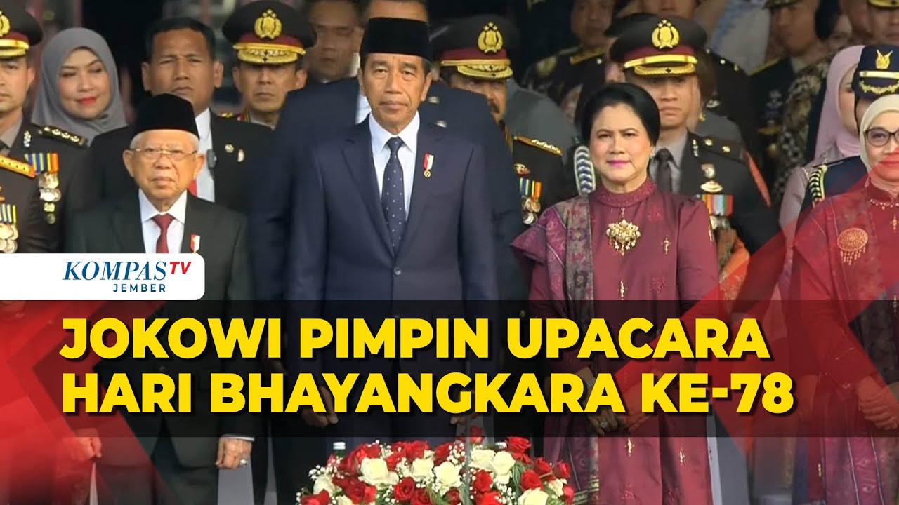 [FULL] Jokowi Pimpin Upacara Hari Bhayangkara ke-78 di Monas, Beri Pesan Ini ke Polri