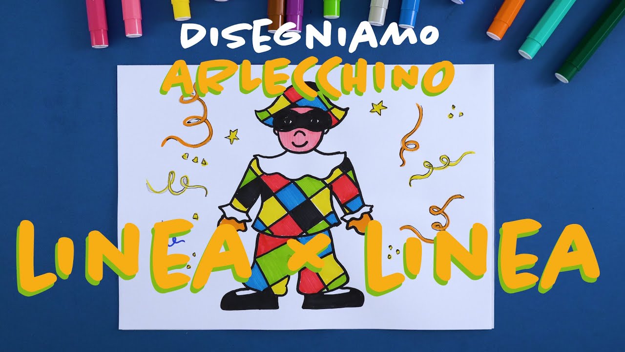 Disegniamo ARLECCHINO una linea alla volta || LINEAxLINEA