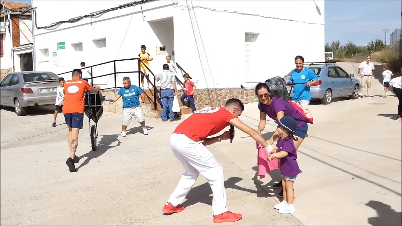TOROS INFANTILES, CHARANGA Y PEÑAS - Fiestas de San Miguel 2017 - Tejeda de Tiétar (Cáceres)