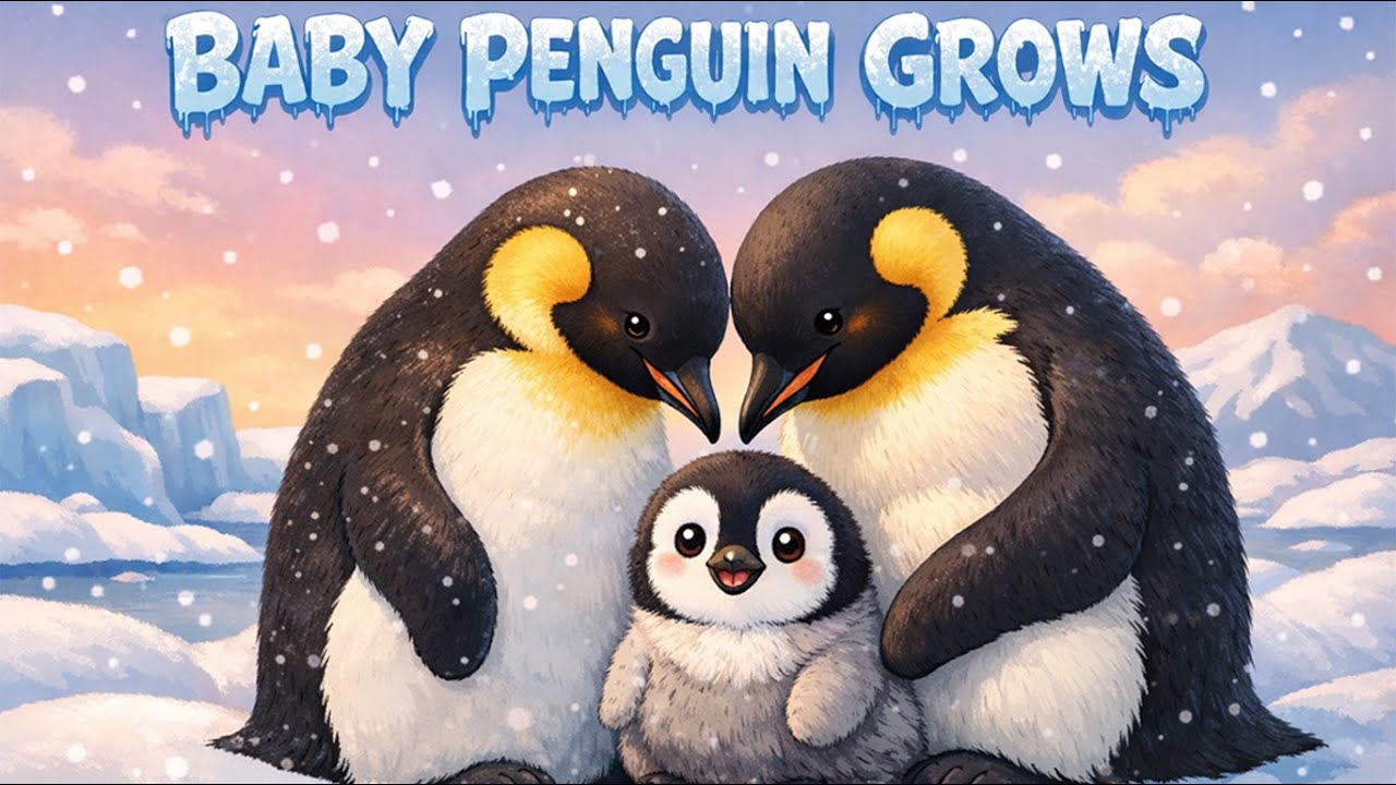 The Penguin Family 🐧❄️ | Papa Penguin & Baby Chick Song for Kids