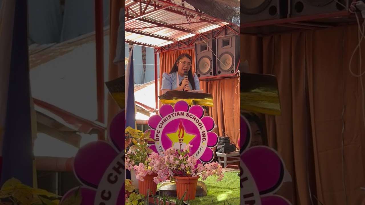 UPC CHRISTIAN SCHOOL INC 18th Graduation Day - speaker Ms. Abigail L. Acuesta RL an alumna of UPCCSI