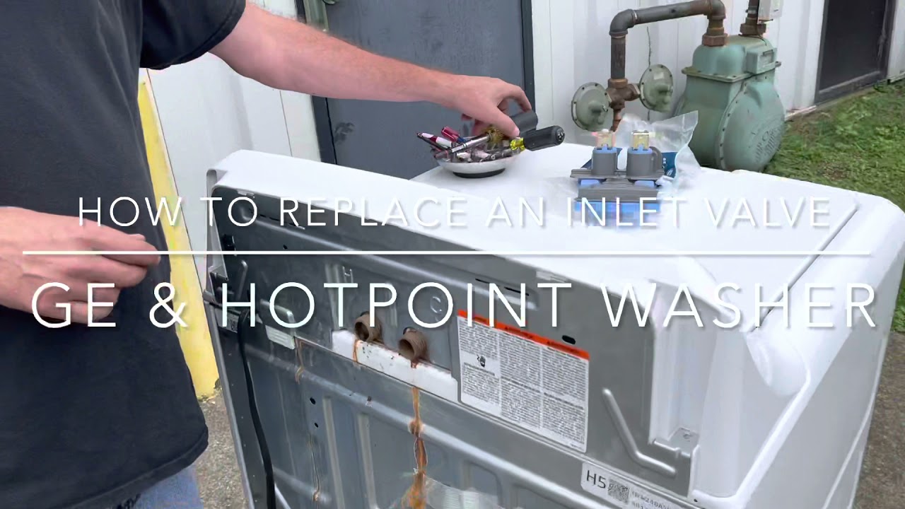 How to replace an Inlet Valve on a GE & Hot Point Washer