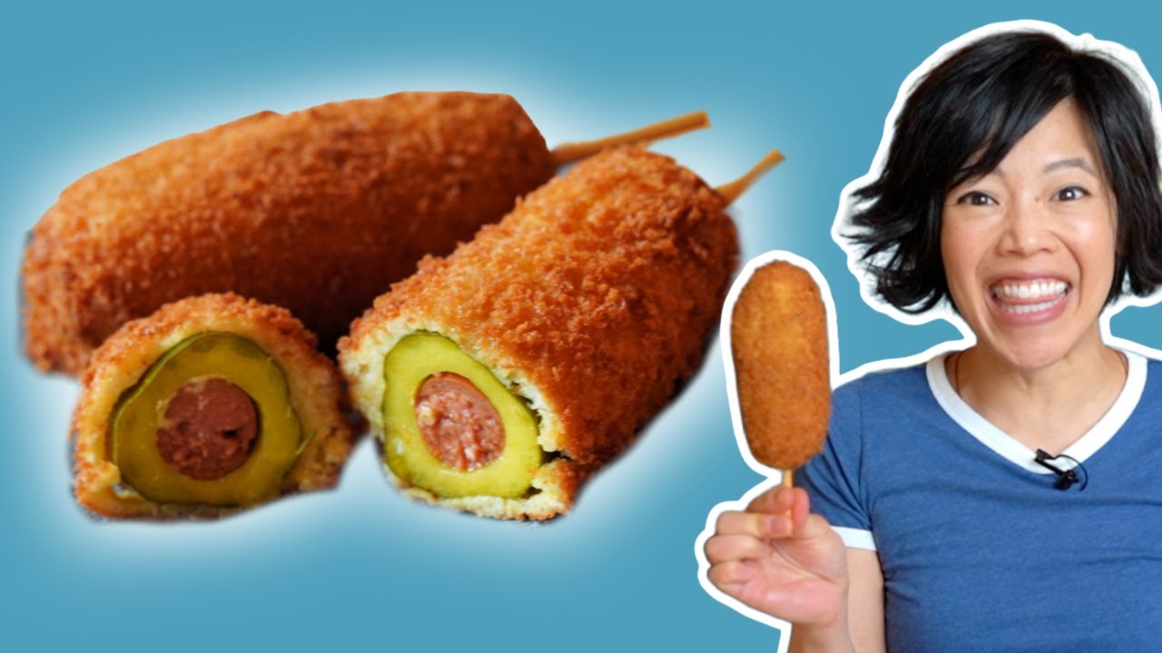 DIY Disney Pickle Corn Dog with PEANUT BUTTER