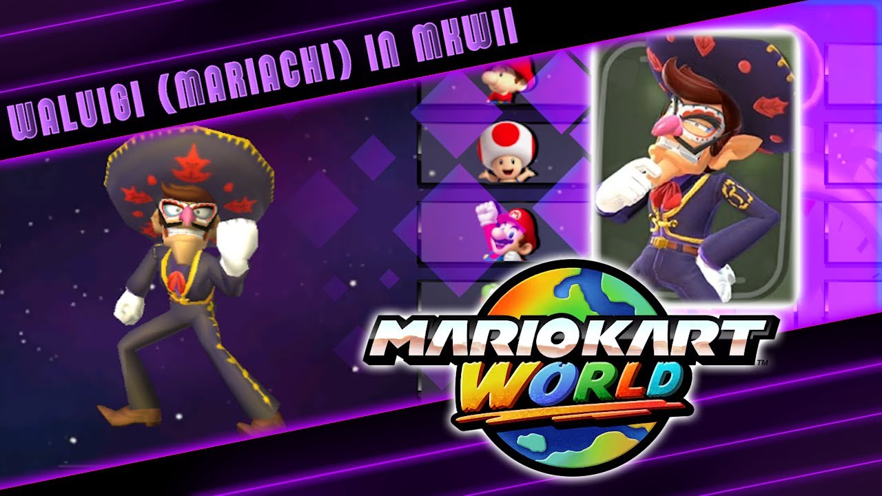 Waluigi (Mariachi) in MKWii - v1.0 Release