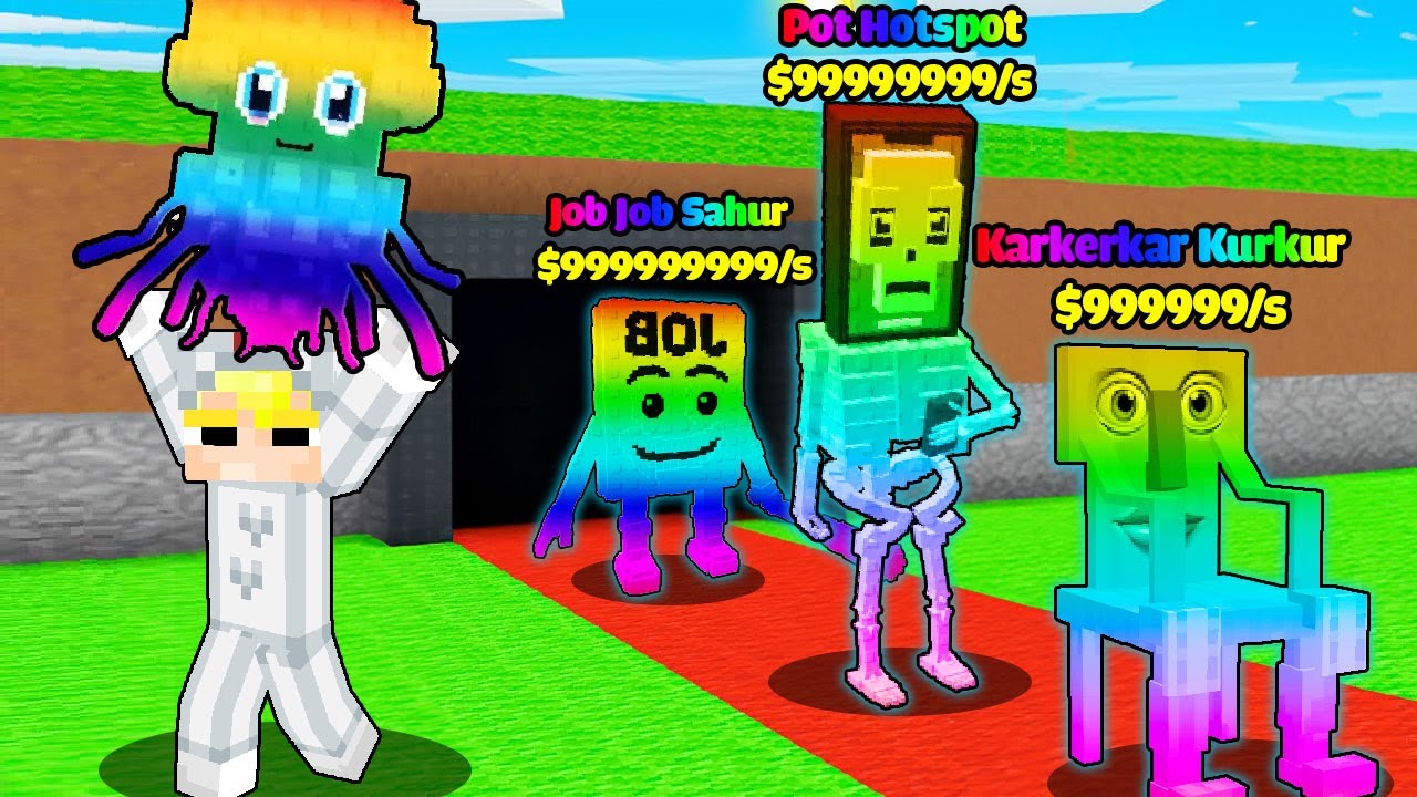Tô Gà Thử Thách Trộm Brainrot Siêu Hiếm Trong Minecraft Steal Brainrot
