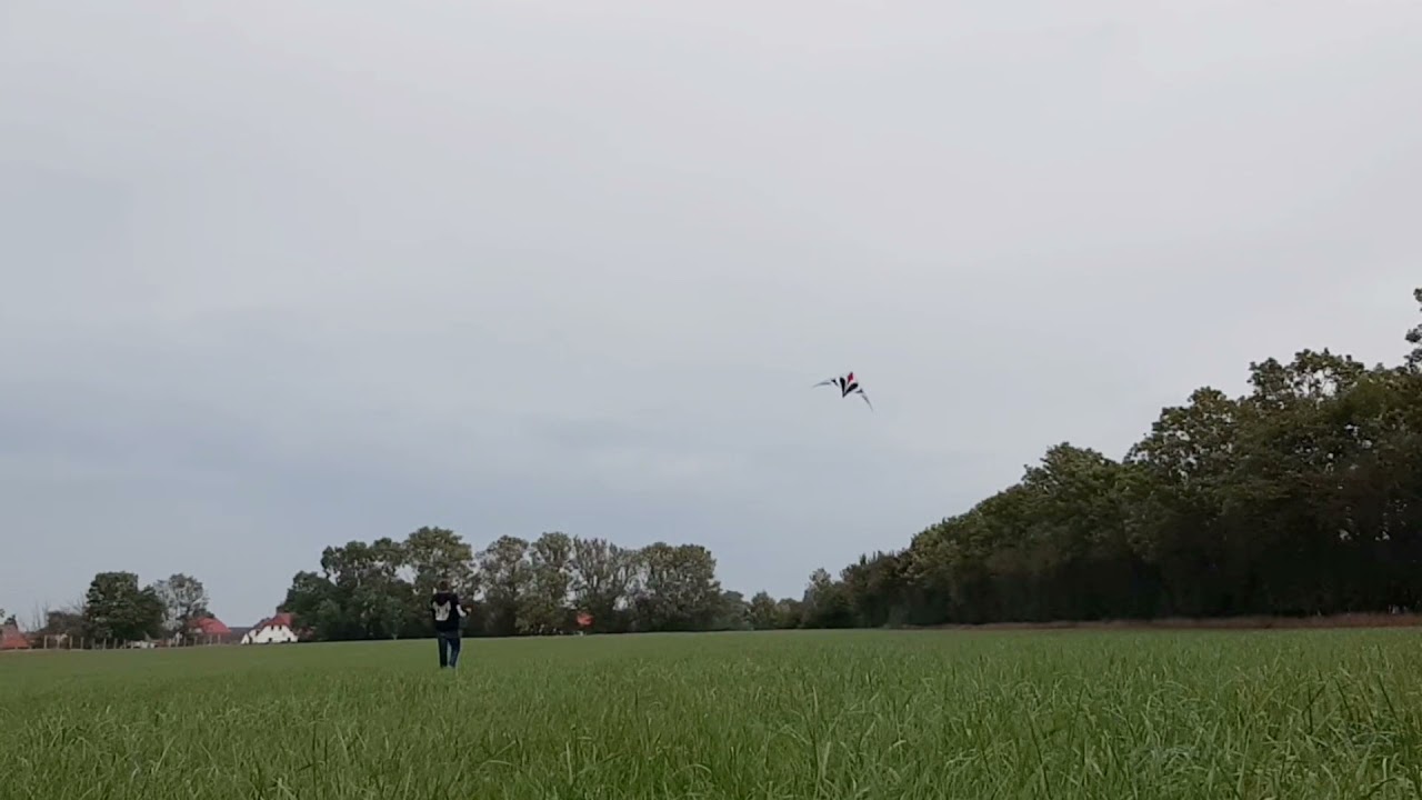 Maraca light, Trickkite erster Testflug .