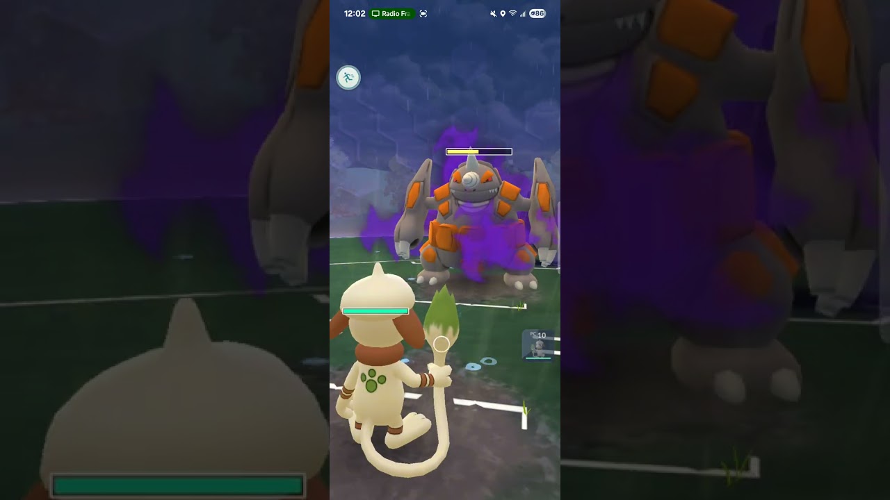 Triple cp10 Smeargle vs Giovanni - Unedited footage - Pokemon Go