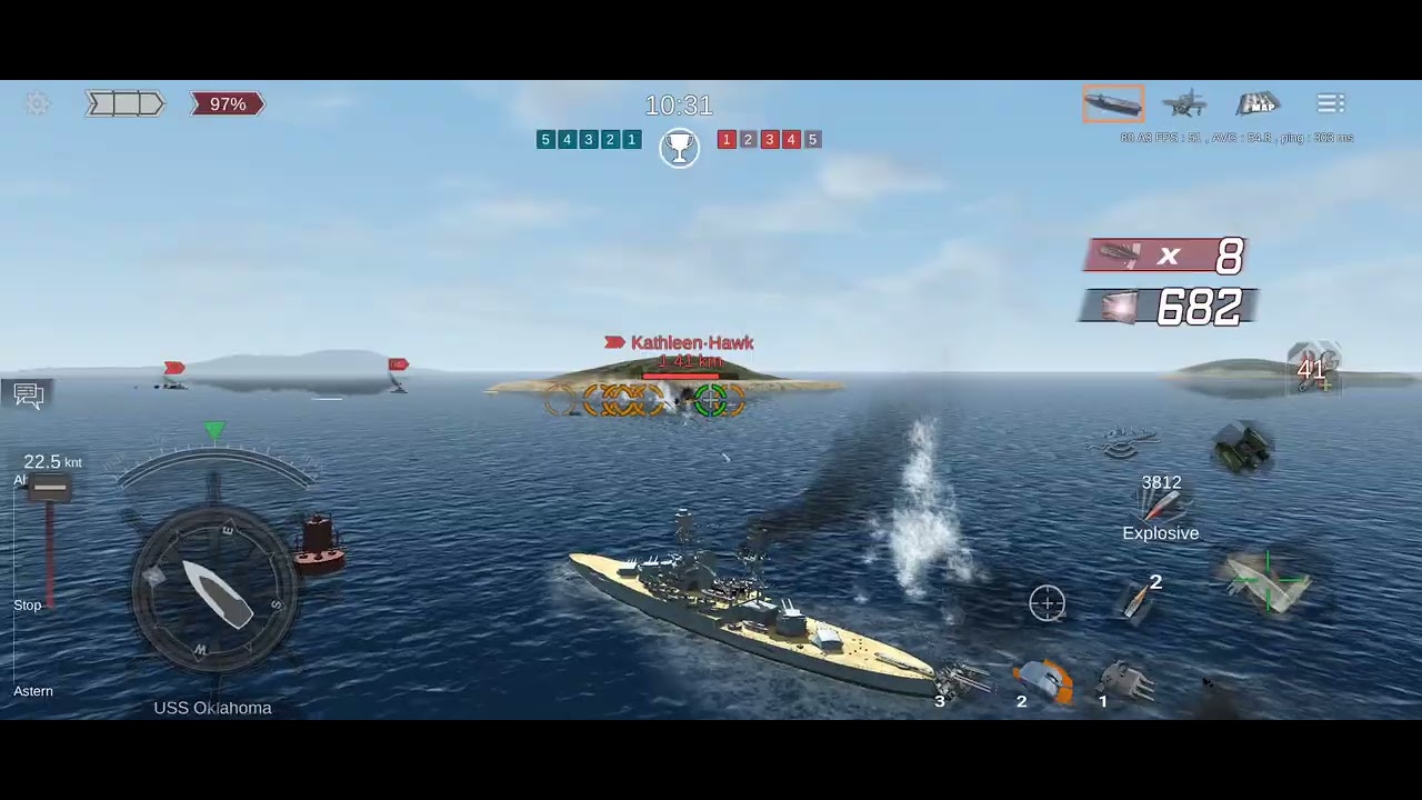 My favorite US Navy battleship (naval Frontline II episode 18 USS navada)