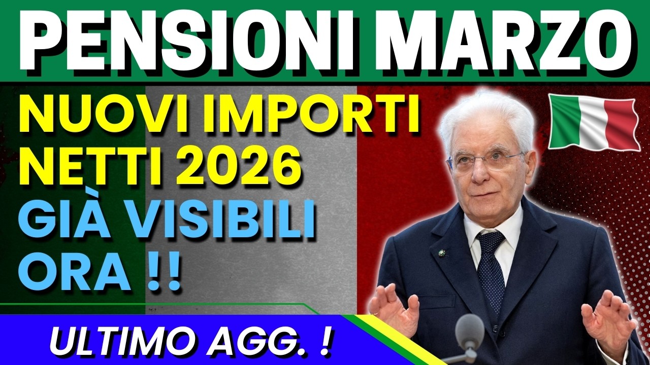Pensionati Marzo 2026: Ecco i Nuovi Importi sul Cedolino con Aumenti e Arretrati
