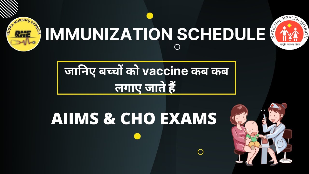 Immunization Schedule | Vaccination Schedule | National Immunization Schedule | Vaccination