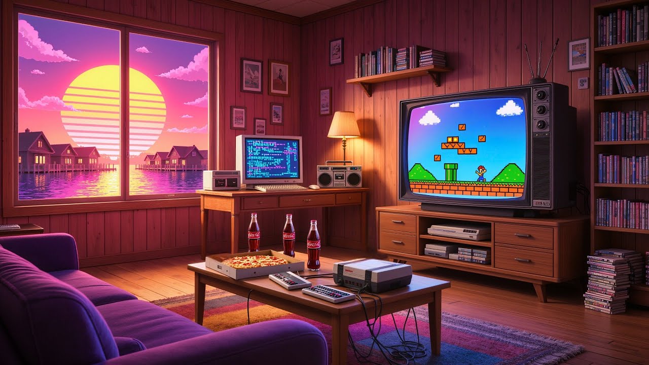 Retro Room 1986 | 🌌 Chill Lofi Synthwave Music | 80s Nostalgia Radio to Work, Relax & Game 🎮