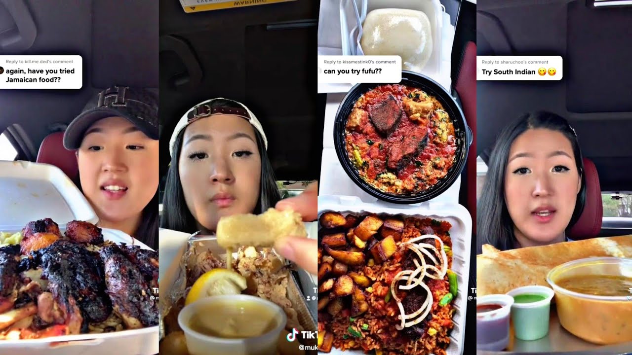 Trying food from different countries tiktok compilation || Come get lunch with me tiktok || mukjamy