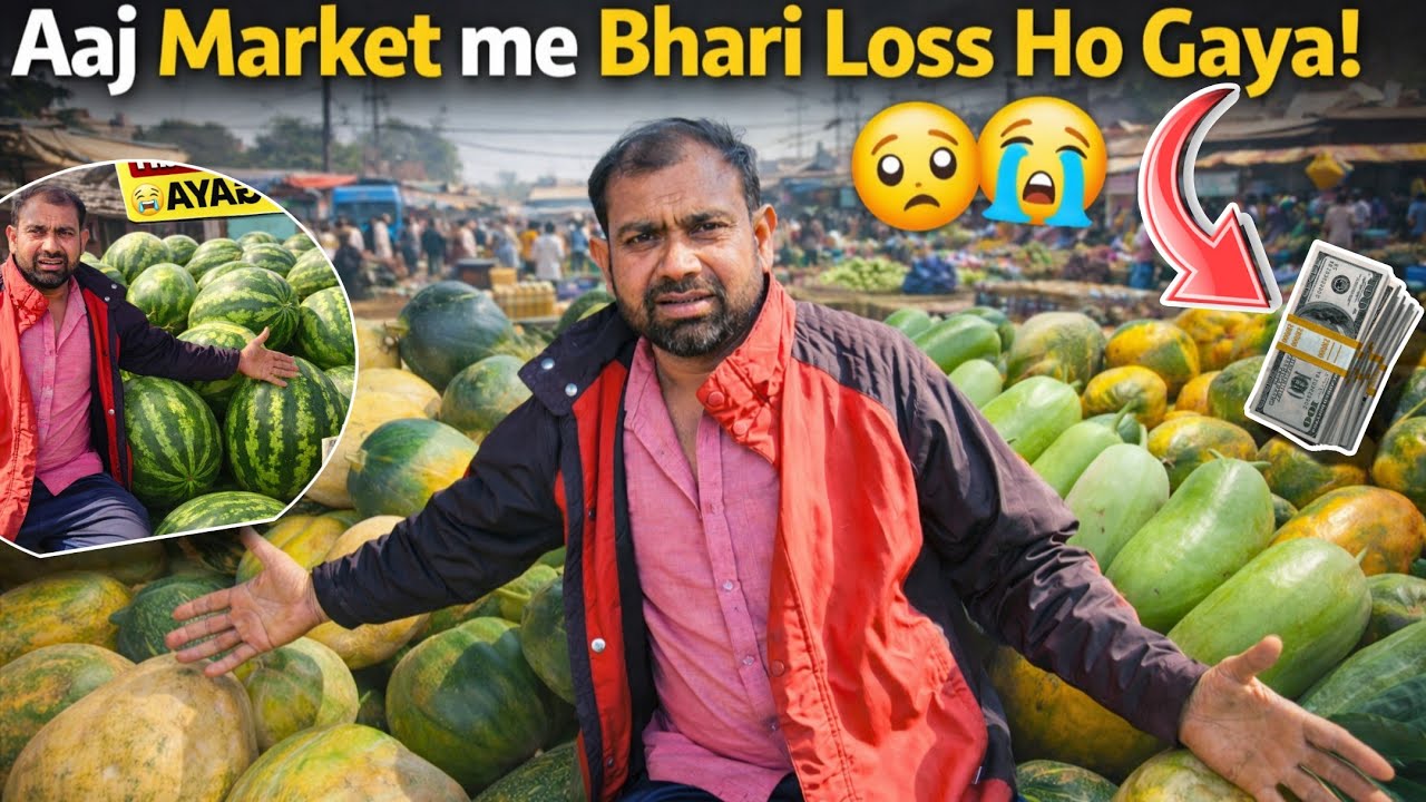 Aaj Pehli Bar Market Me Hua Itna Bada Loss 😭| Kitna Hua Nuksan🥺 #vlog #vegetables #loss 