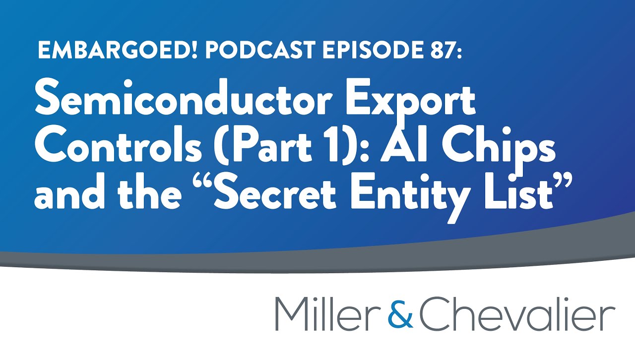 Semiconductor Export Controls (Part 1): AI Chips and the 
