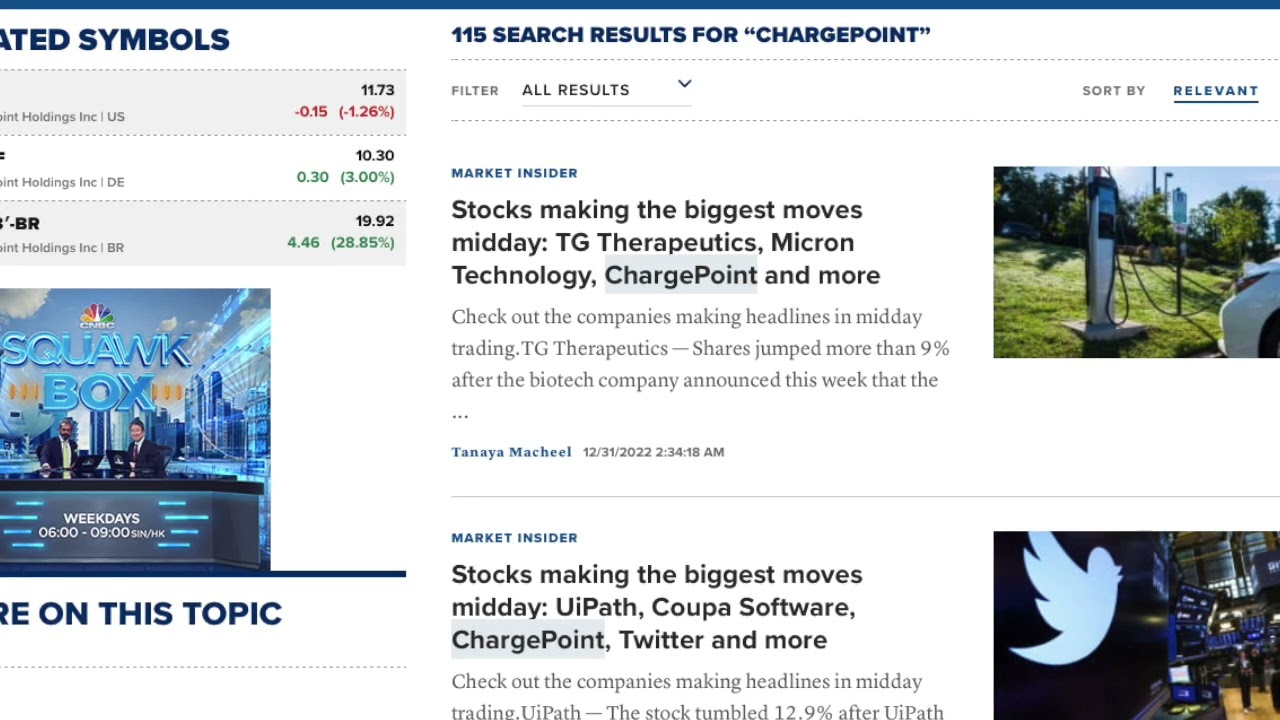 차지포인트 2배 오른다 , charge point,미국 주식 읽어 주는 여자