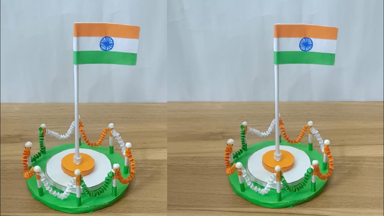 Independence day craft idea|with cardboard|cardboard craft easy