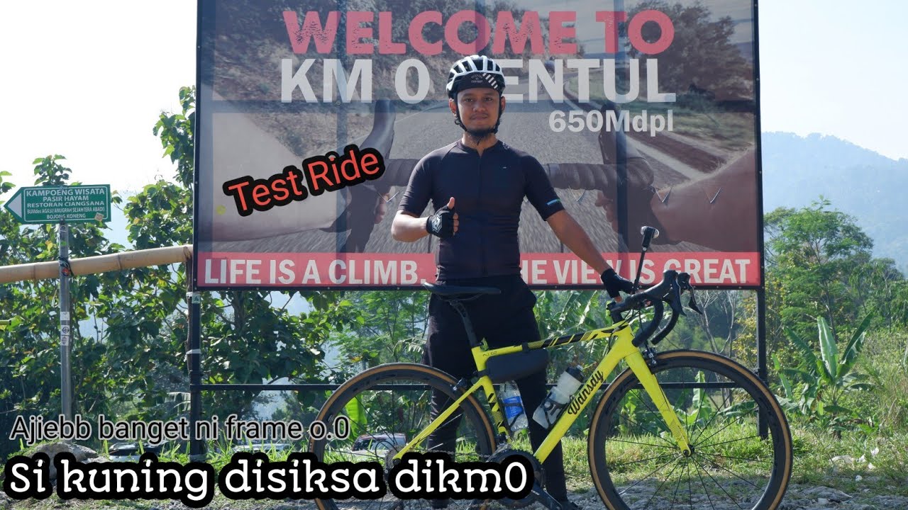 Test ride the yellow WDNSDY aj62 || climb at km0 Sentul Bogor || GoPro Max