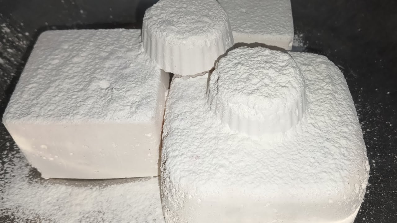 2× Speed Plain Big Gymchalk Blocks 🤍💥 | Full Dust • Deep Crush ASMR