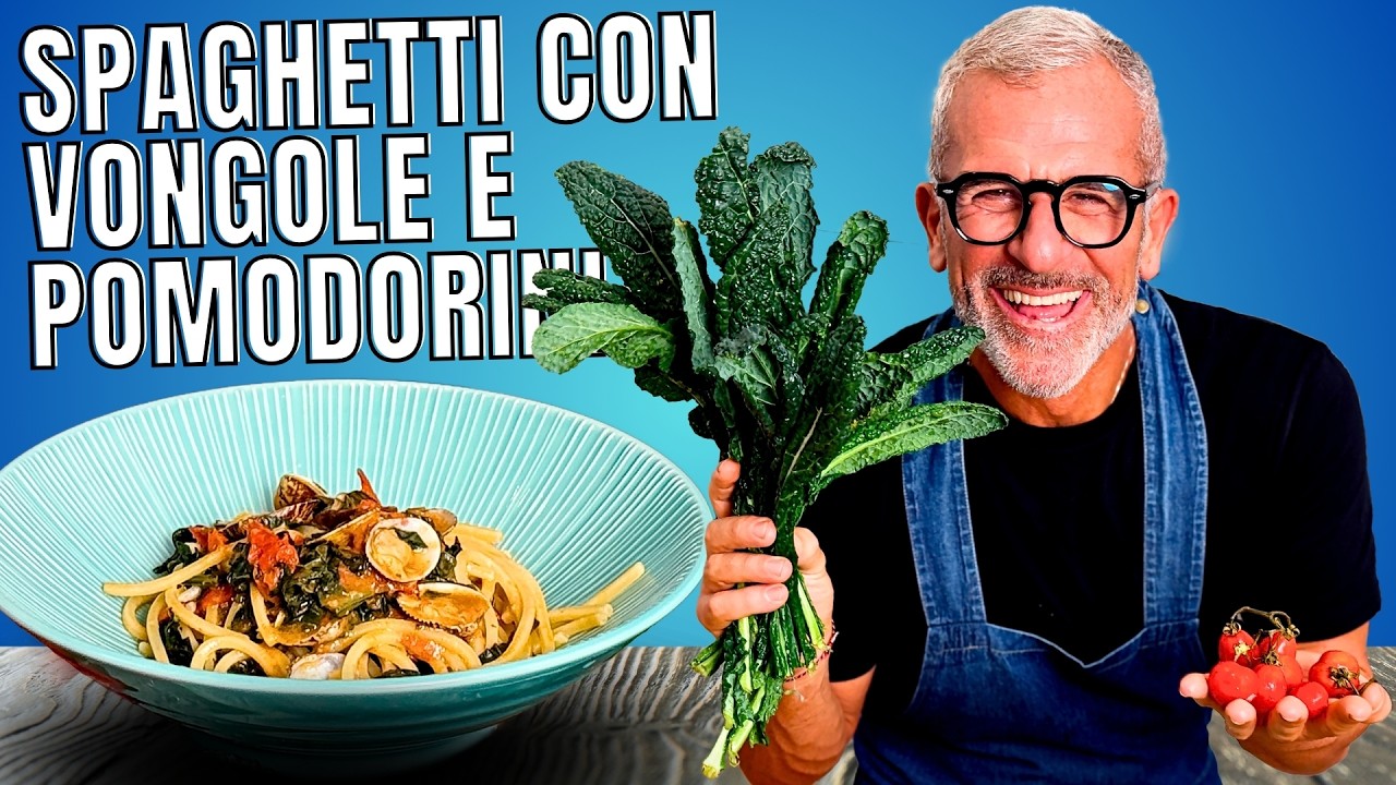 Spaghetti con Vongole, Pomodorini e... un ingrediente a sorpresa! Ricetta di Chef Max Mariola