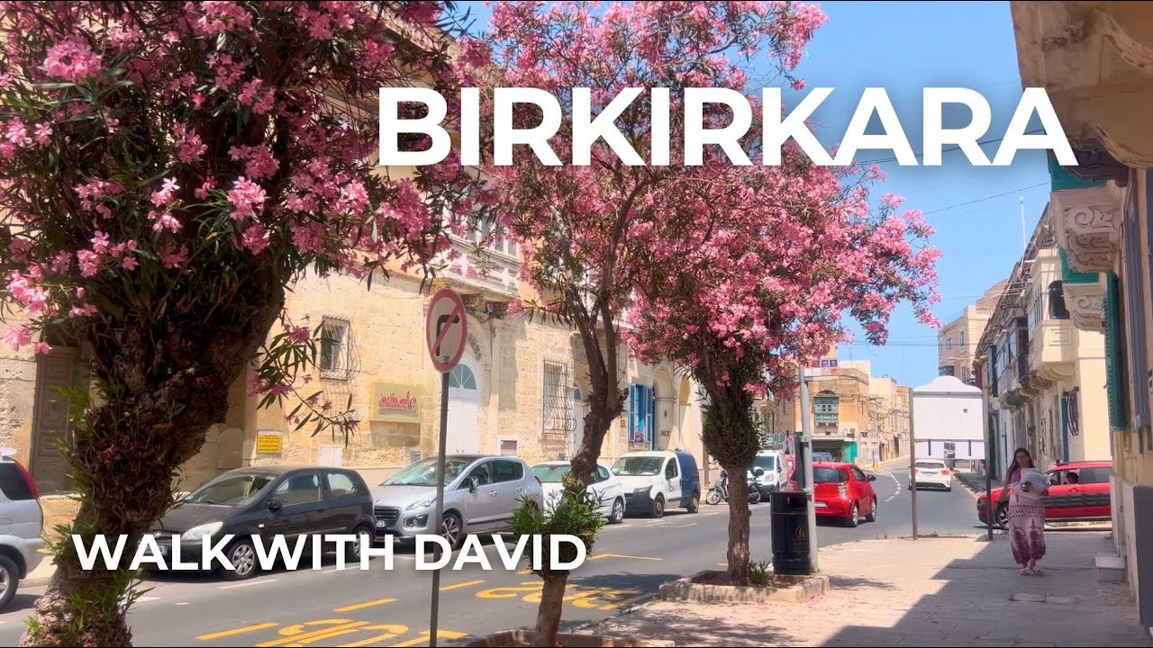 Birkirkara Malta | Walking tour | City stroll in summer | 4K 60fps HDR