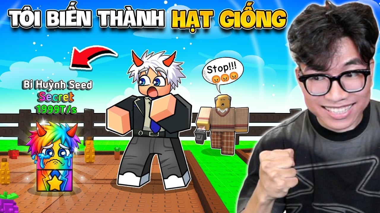 BI HUỲNH TRỞ TH&Agrave;NH HẠT GIỐNG N&Acirc;NG CẤP V&Agrave; TIẾN H&Oacute;A RAINBOW TRONG ROBLOX
