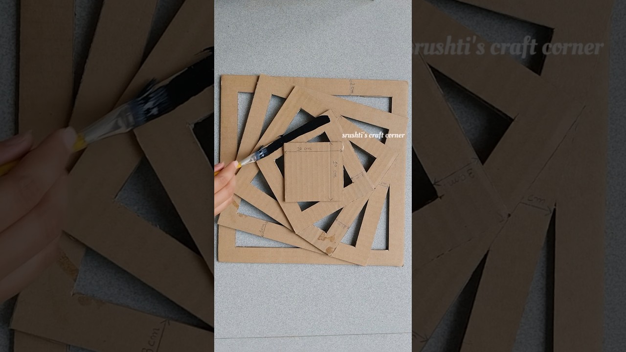 Diy Wall Hanging | Cardboard Wall Hanging #shorts #cardboardcraft #wallhanging