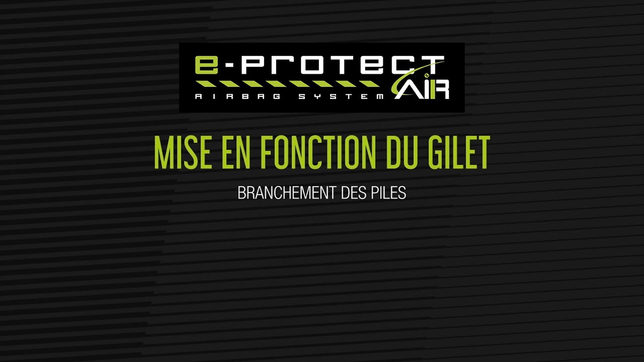 Nouveau E-Protect Air : connexion des piles
