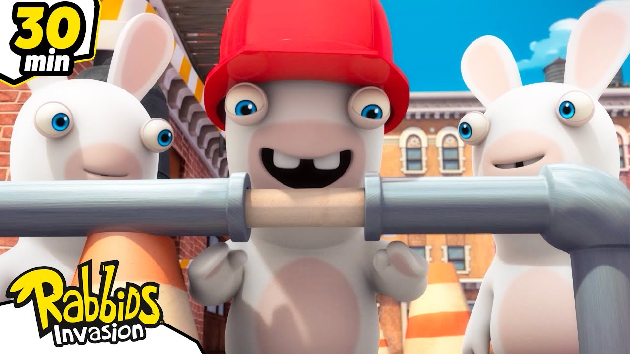 Are Rabbids finally... intelligent?! 🧠😂 | RABBIDS INVASION 🐰 | 30mn Compilation | Cartoon for kids
