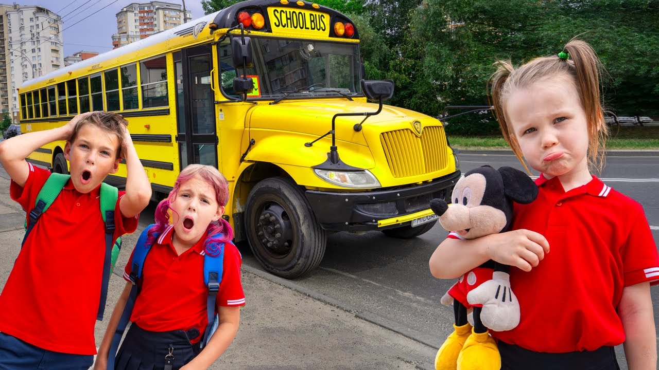 Five Kids First Day of School + more Children's Songs and Videos