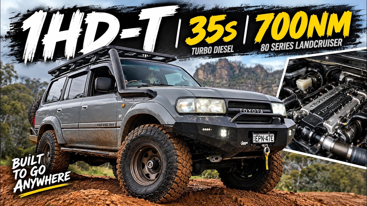 Australias Hottest 80 Series Landcruiser! Modified 1HDT 4wd lifted 35's turbo diesel