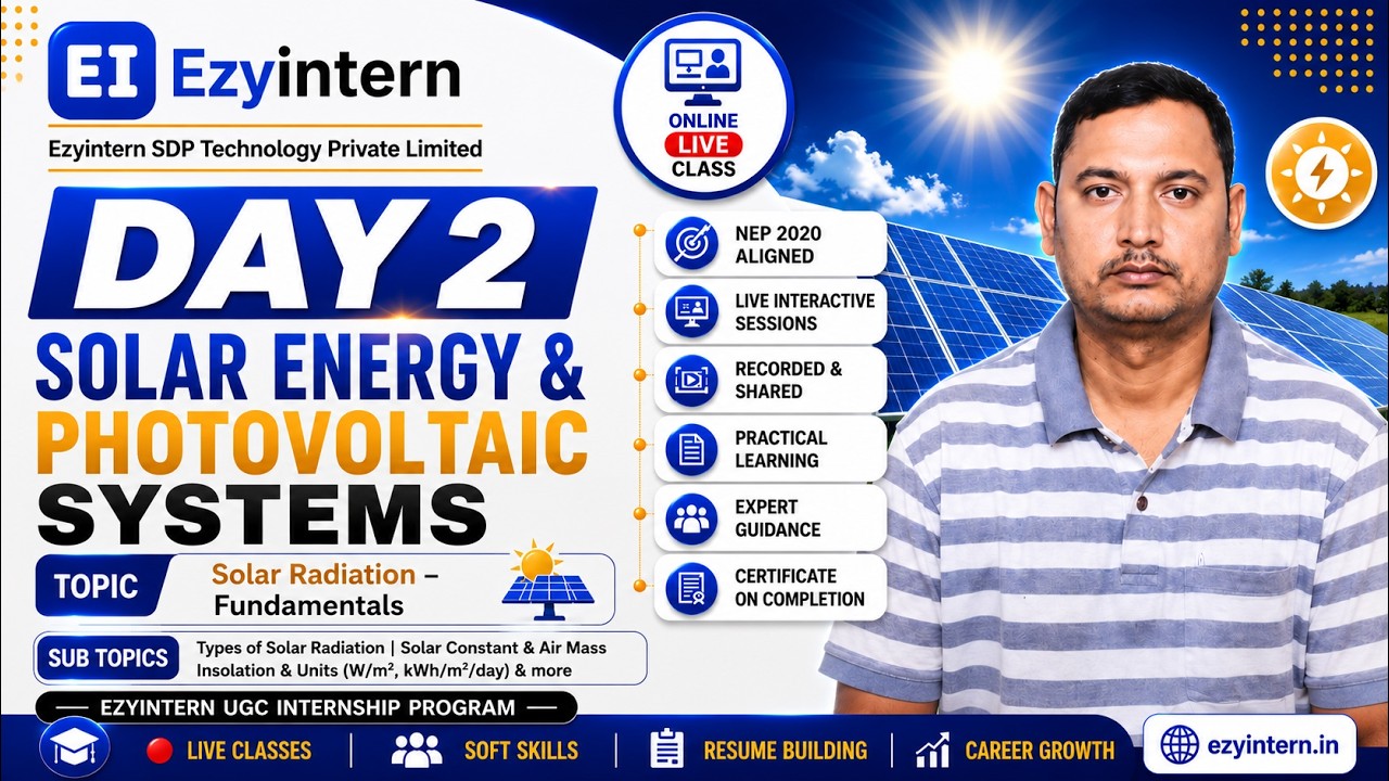 Day 2: Solar Radiation Fundamentals | EzyIntern UGC Internship Program