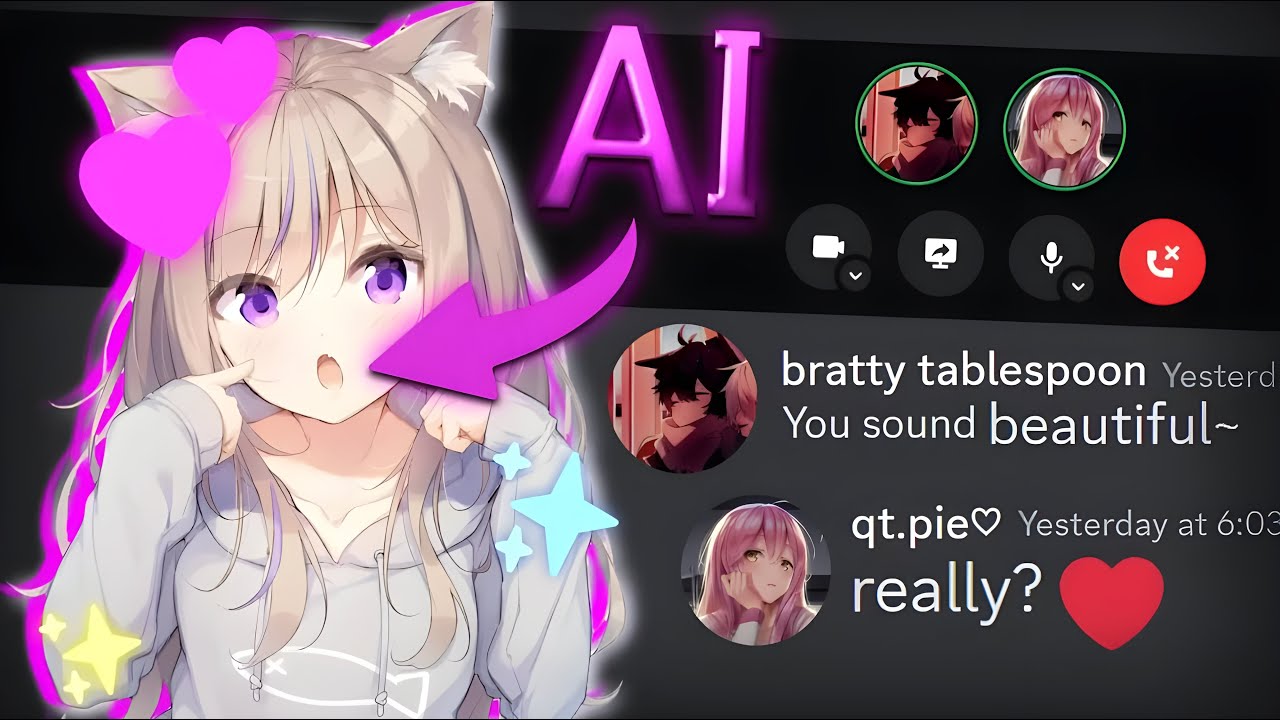 Я использовала AI GIRL VOICE для сома в Discord