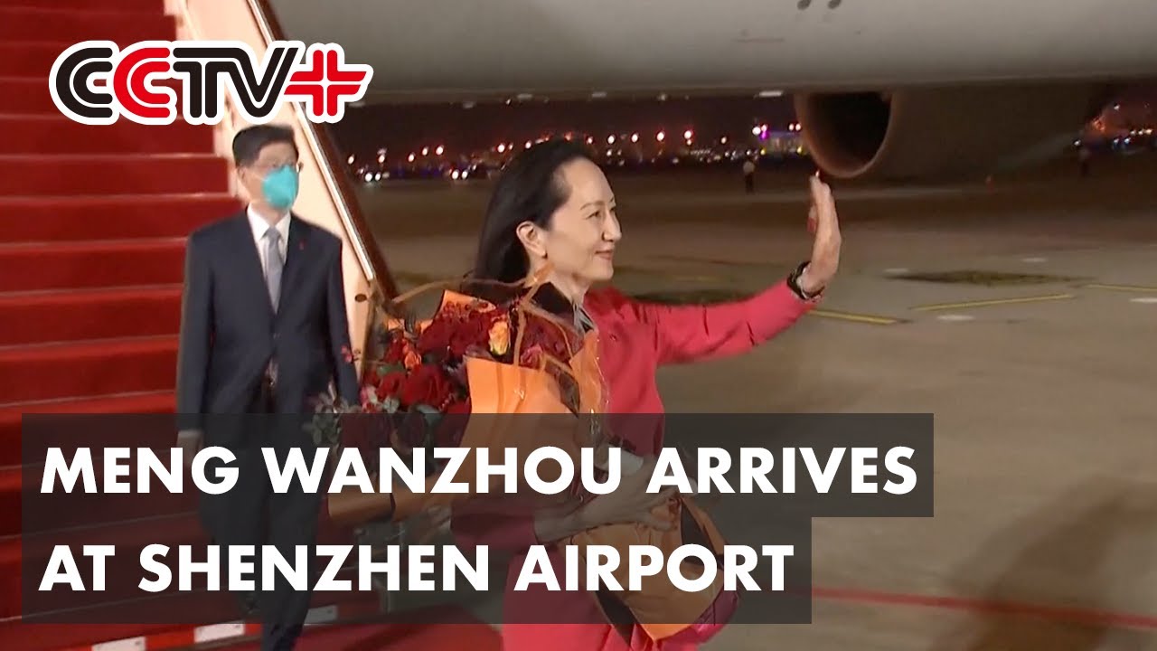 Meng Wanzhou Welcomed by Cheering Crowd at Shenzhen Airport