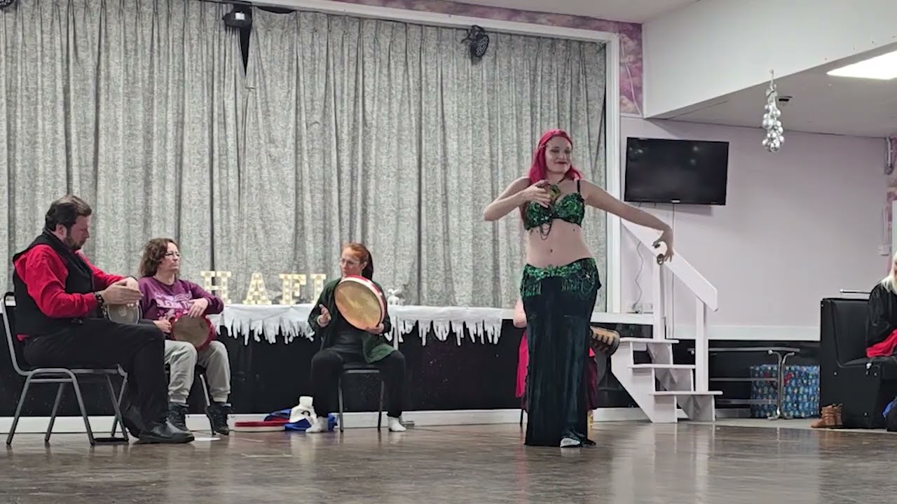 Fulya & Drummers from her online classes and Redditch Workshops Amira's Hafla 14th December 2025