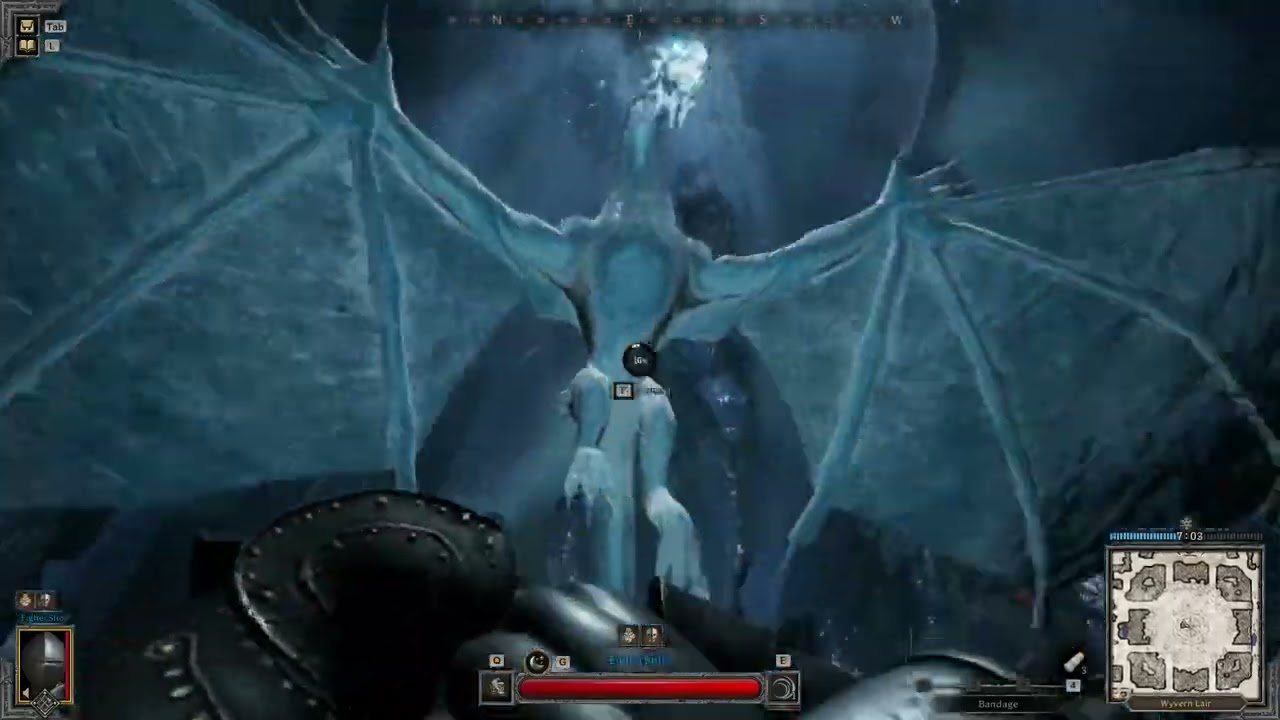 Parrying the Frost Wyvern Longsword Fighter Solo Normals Dark and Darker