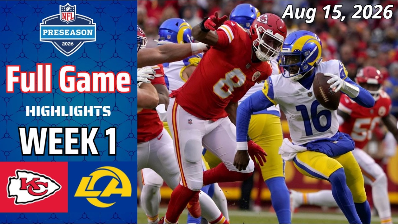 Лучшие моменты матча Chiefs &mdash; Rams | 15 августа | Предсезонка НФЛ 2026 | 1-я неделя