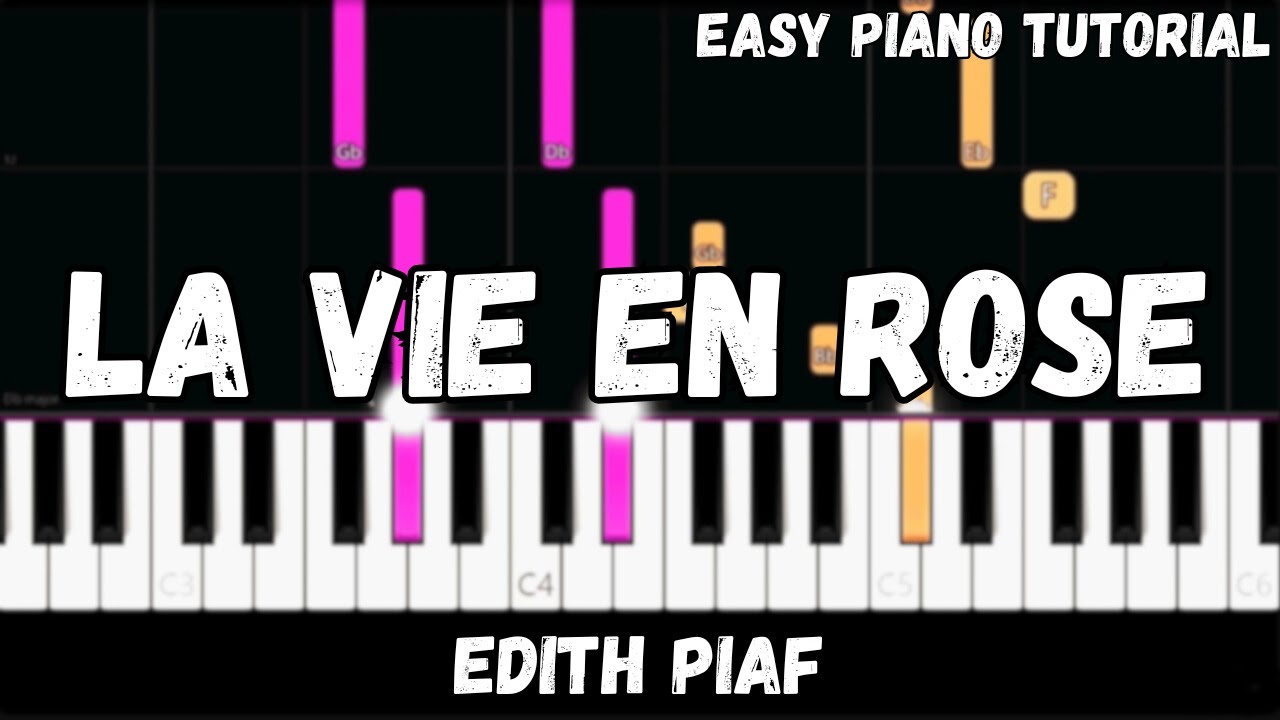 La Vie En Rose (Easy Piano Tutorial)