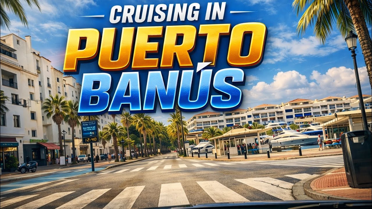 CRUISING PUERTO BANÚS in Slow Motion | Marbella’s Most Beautiful Drive