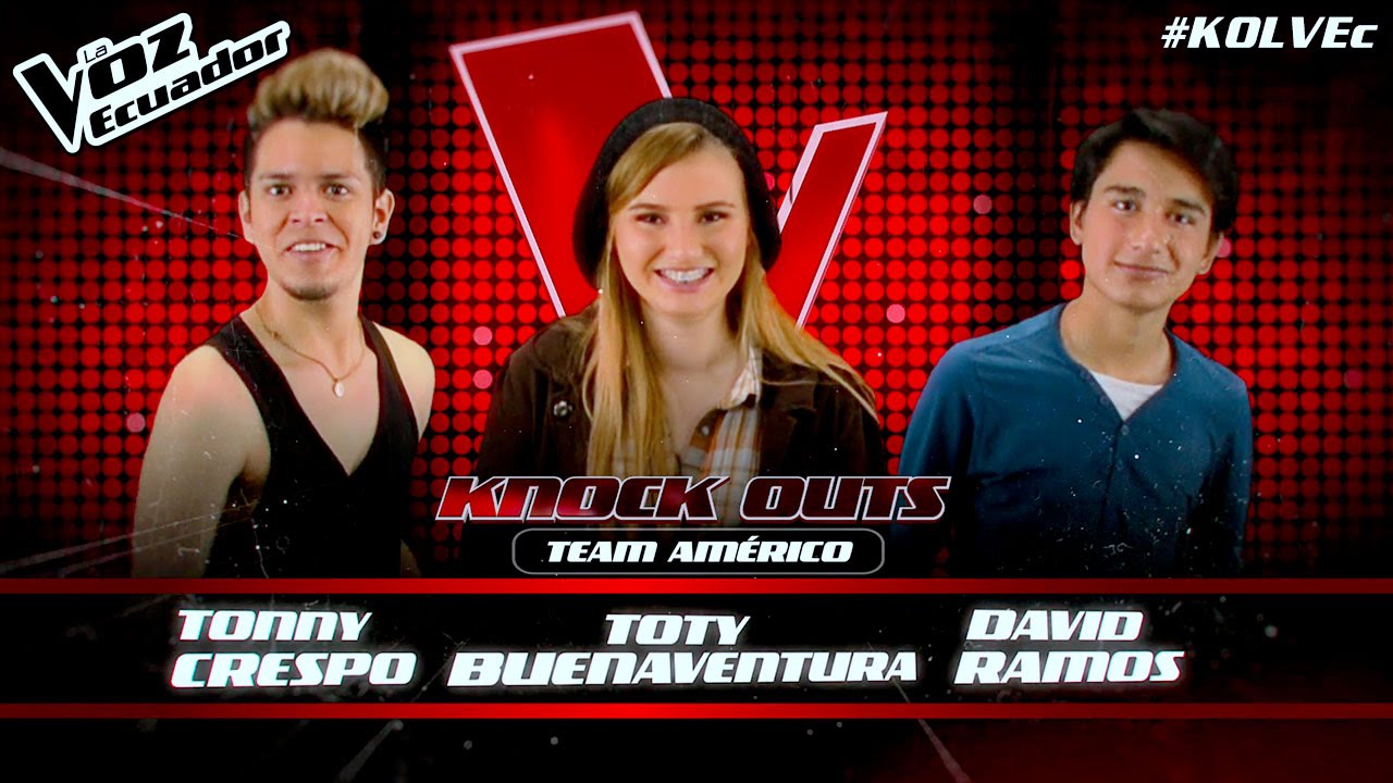 Tonny Crespo vs Toty Buenaventura vs David Ramos - Knockouts - T2 - La Voz Ecuador
