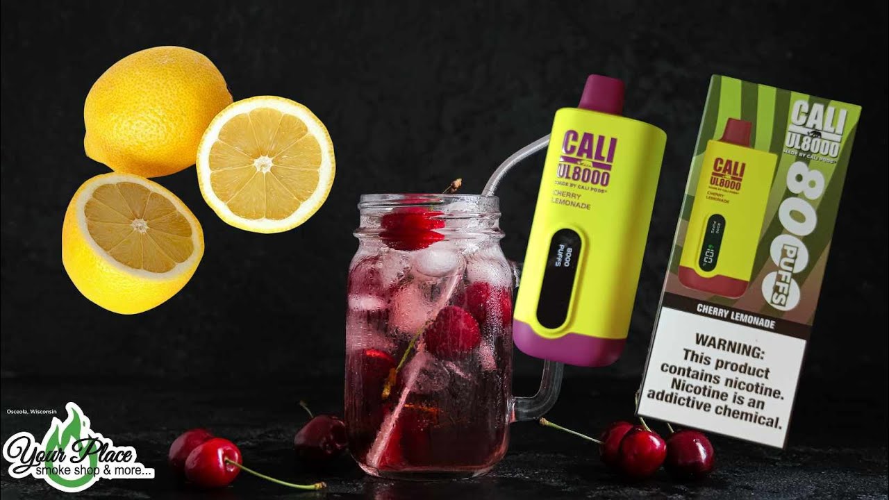CALI UL 8000🌬️ Disposable Vape🔋 Cherry Lemonade!🌬️
