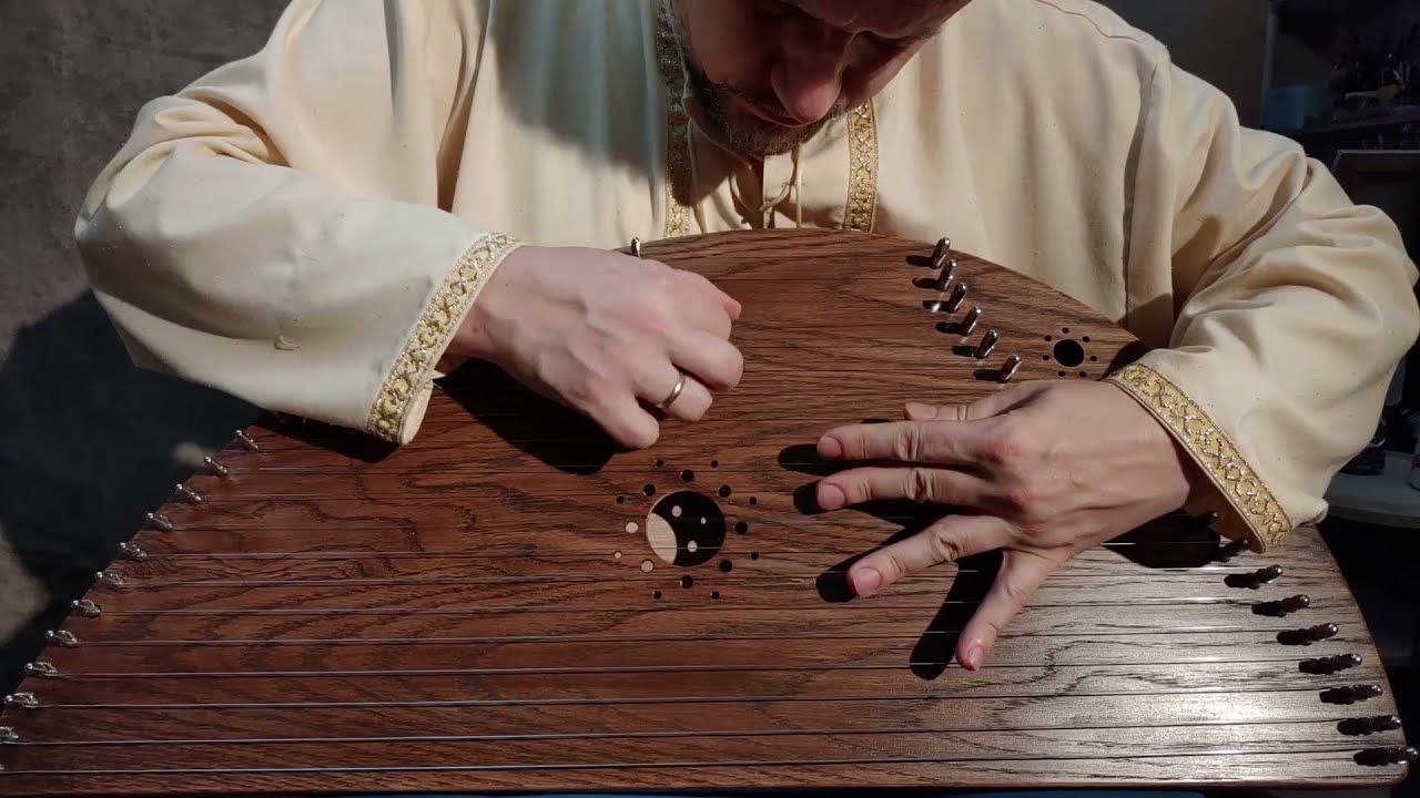 Russian Traditional Music Instrument Gusli with Amazing Sound
