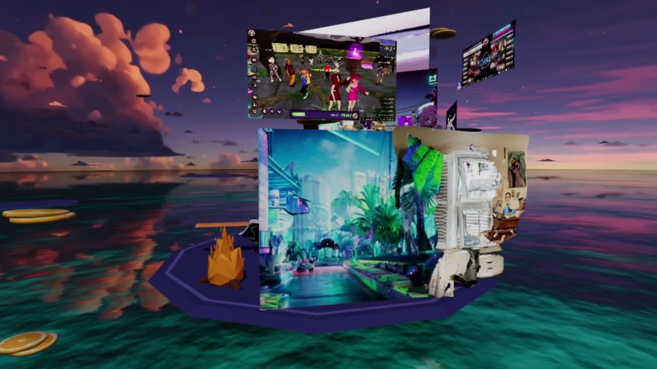 MetaverseCrossover. Beattrekkers Week5. Decentraland to sherrybeary world in Hyperfy  #sherrybeary