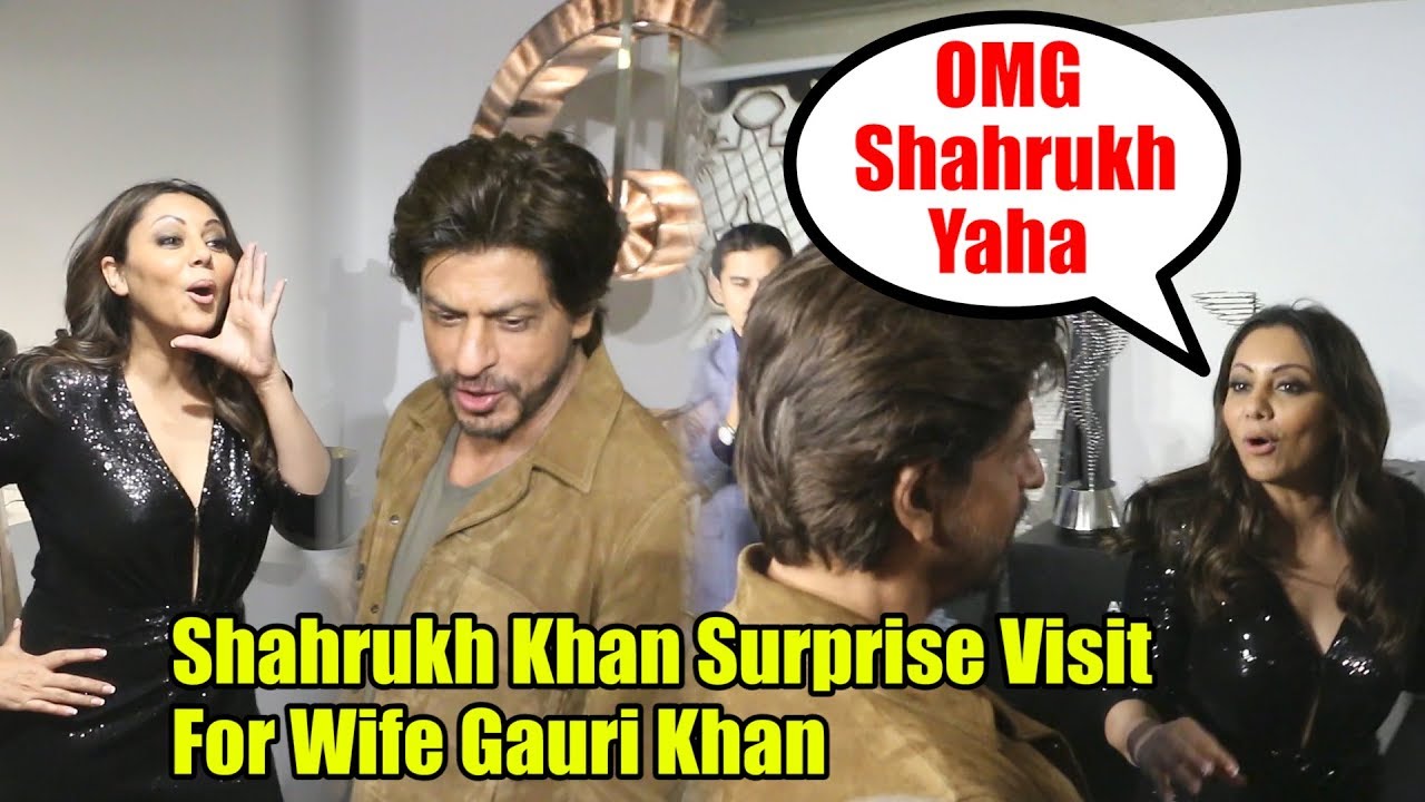 Adorable Moment ! Shahrukh Khan Suprise Visit For Wife Gauri khan